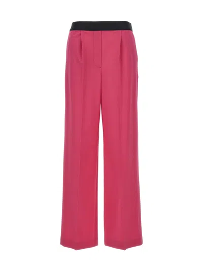 MSGM PANTS WITH FRONT PLEATS
