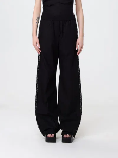 Msgm Pants Woman In Black