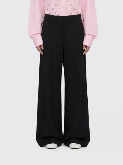 Msgm Pants Woman In Blue