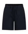 Msgm Logo-embroidered Cotton Bermuda Shorts In Black