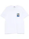 Msgm Patch-detail Cotton T-shirt Clothing
