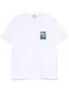 Msgm Patch-detail Cotton T-shirt Clothing