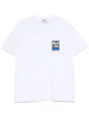 Msgm Cotton T-shirt Patched Graphic Print