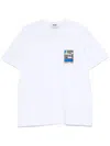 Msgm Patch-detail Cotton T-shirt Clothing In White