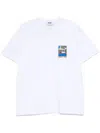Msgm Patch-detail Cotton T-shirt Clothing In White