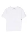Msgm Patch-pocket Cotton T-shirt In White