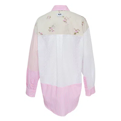 Msgm Patchwork Floral Shirt