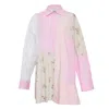 Msgm Patchwork Floral Shirt In Multi