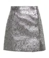 Msgm Jacquard Mini Skirt In Gray