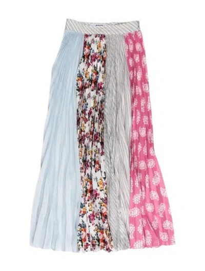 Pre-owned Msgm Patterned Midi Length Skirt In Multi