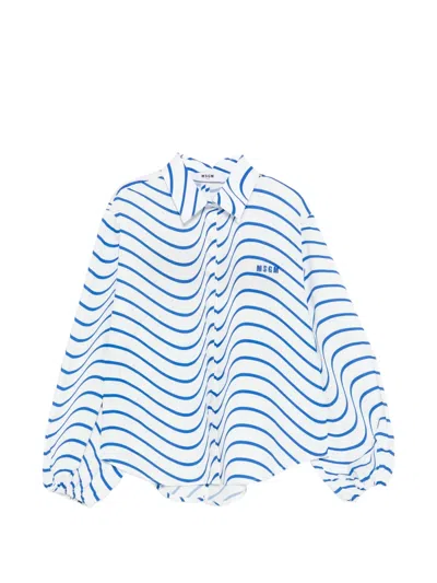 Msgm Kids' Patterned Shirt In Multi