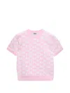 Msgm Patterned T-shirt In Pink