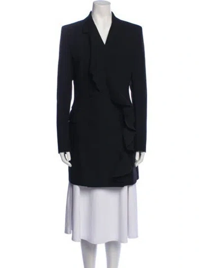 Pre-owned Msgm Peacoat In Black