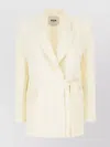 Msgm Peak Lapels Wool Blazer