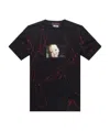 Msgm Graphic Doll Face Printed Crew Neck T-shirt In Black