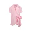 Msgm Pink Dress For Girl With Logo In Pink