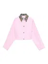 Msgm Pink Jacket In Nude
