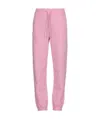 Msgm Pink Logo Print Joggers In Pink