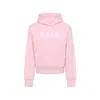 Msgm Pink Sweatshirt For Girl With Logo In Pink