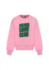 Msgm Sweatshirt Mit Logo-print In Pink