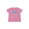 Msgm Pink T-shirt For Baby Girl With Logo In Pink