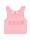 Msgm Pink Top In Pink
