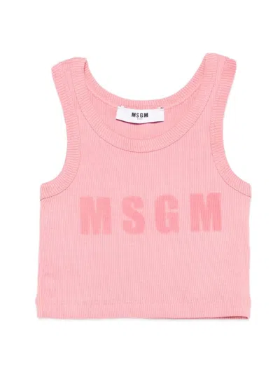 Msgm Kids' Pink Top