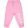 Msgm Logo-print Slip-on Track Pants In Pink