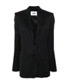Msgm Jackets Blue In Black
