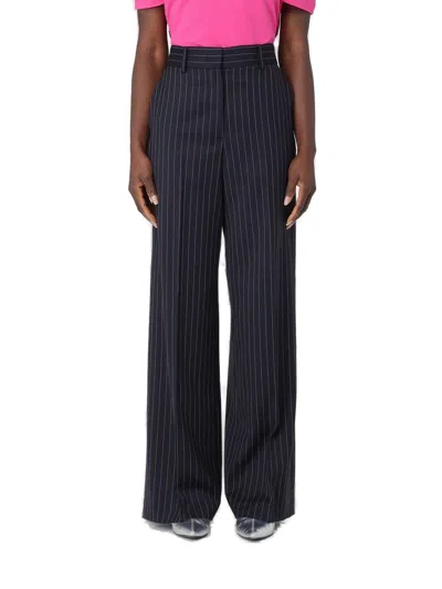 Msgm Pinstriped High In Navy