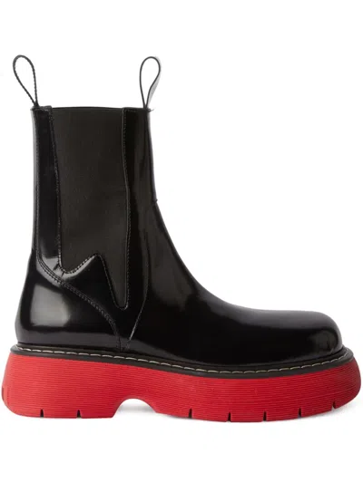 Msgm Chelsea-boots Mit Plateau In Red/black