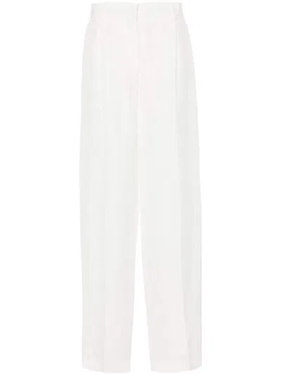 Msgm Pleat-detail Trousers In 02
