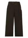 Msgm Pleated Trousers In Brown