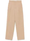 Msgm Wide-leg Trousers In Neutrals