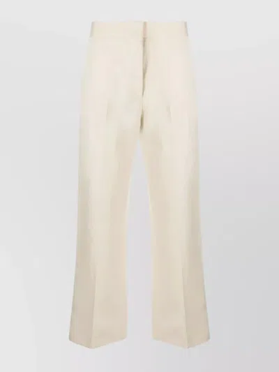 MSGM PLEATED TROUSERS WITH BACK POCKET AND BELT LOOPS