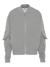 Msgm Pocket Bomber Jacket In Gray