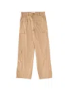 Msgm Oversized Cargo Trousers Featuring Pockets In Brown