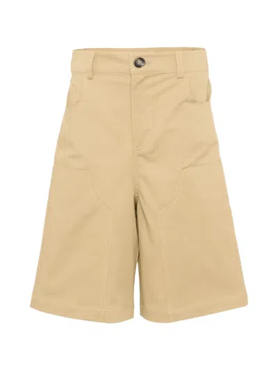 Msgm Pocket Shorts In Brown
