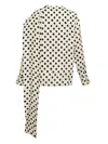 Msgm Polka Dot Blouse In Multi