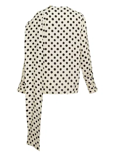 Msgm Polka Dot Blouse In Multi