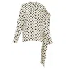 Msgm Polka Dot Blouse In Multi