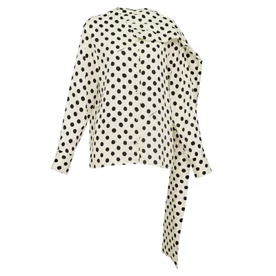 Msgm Polka Dot Blouse In Multi