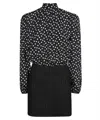 Msgm Polka-dot Mini-dress In Black