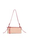 Msgm Polka Dot Shoulder Bag In Red