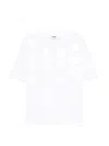 Msgm Polka Dot T-shirt In White