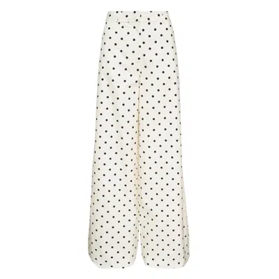 MSGM POLKA DOT WIDE LEG PANTS