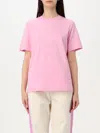 Msgm T-shirt With Logo In Pink