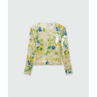 Msgm Polyester Women's Blouse In Multi