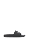 Msgm Slide Sandal With Logo In Black