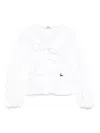 Msgm Poplin Blouse In White